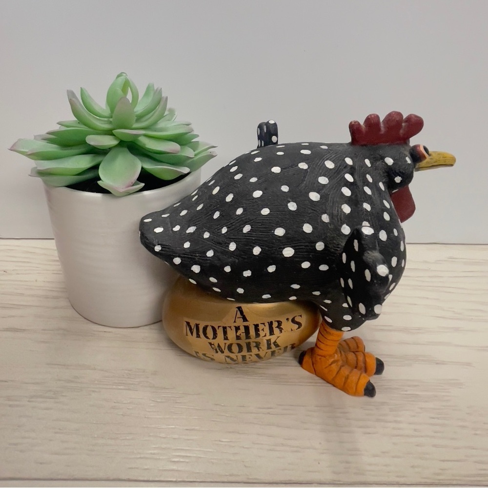 VTG Possible Dreams Poultry Power “A Mother’s Work is Never Done” Chicken on Egg